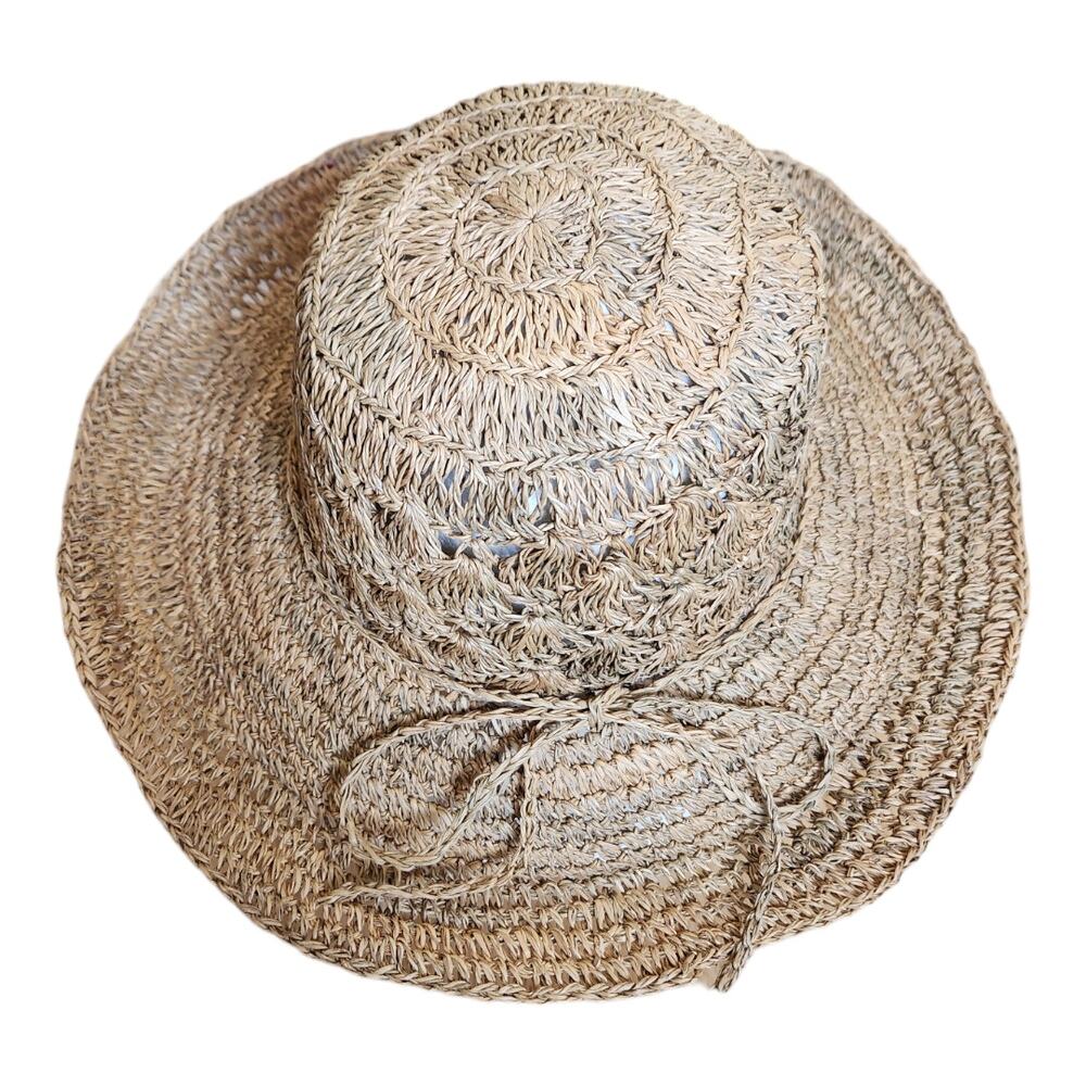 Scala Gal Woven Straw Wide Brim Summer Beach Resort Travel Sun Hat